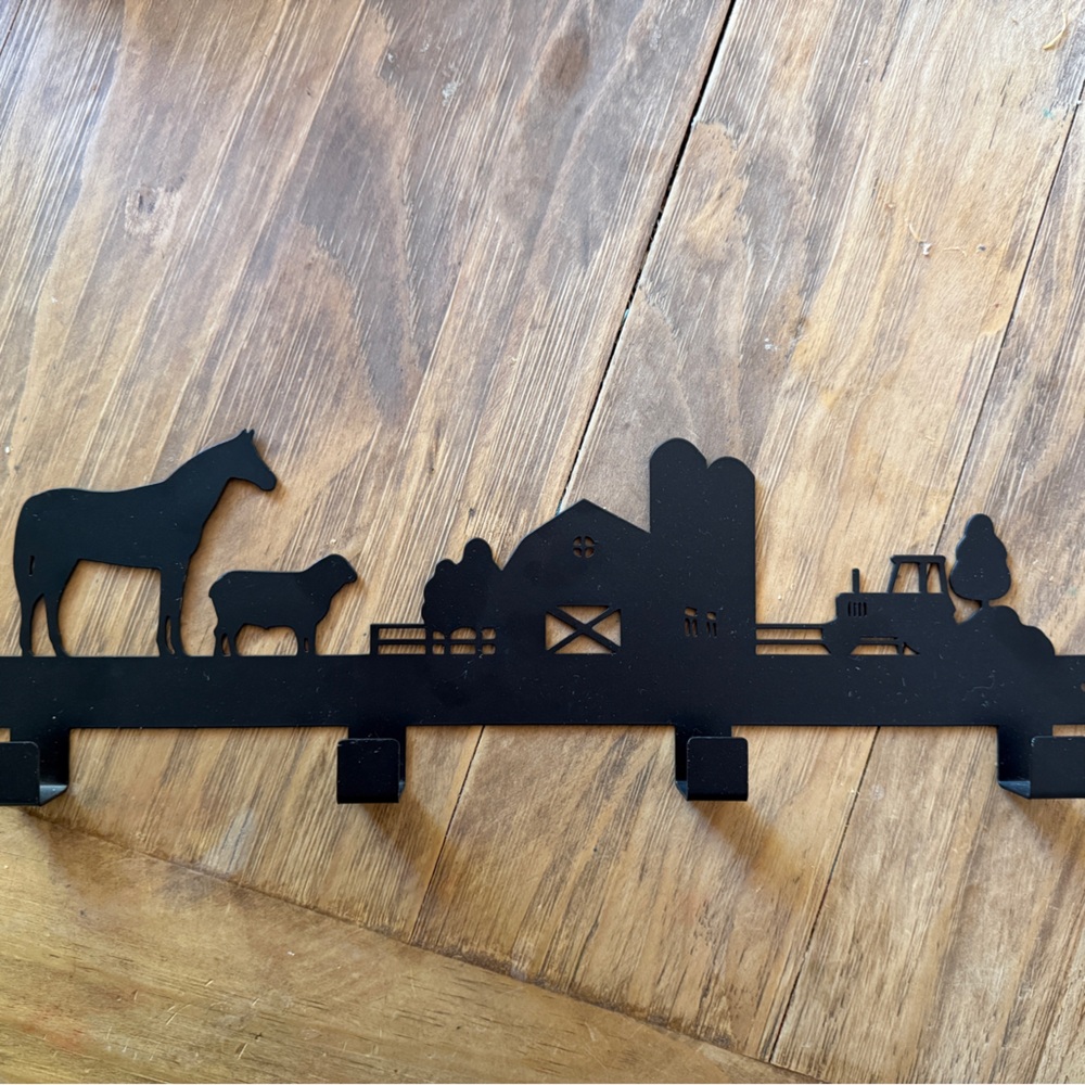 Black Geometric Wall Hooks Farm Design